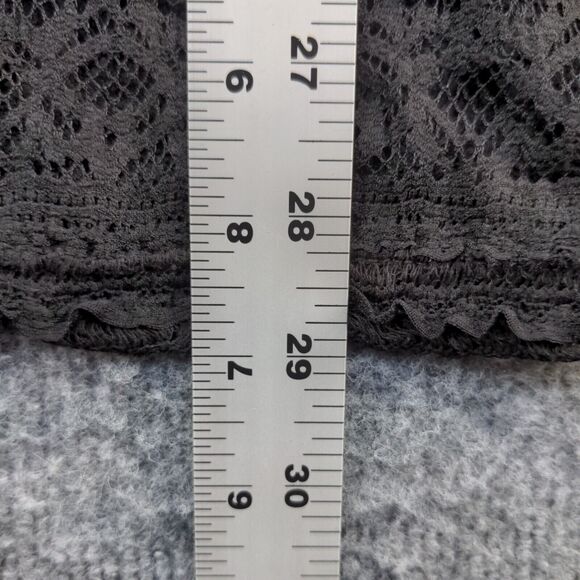 Jeans By Buffalo Womens Pull On Lace Midi Pencil Skirt Large Black Tiered W/Tags - Picture 14 of 14